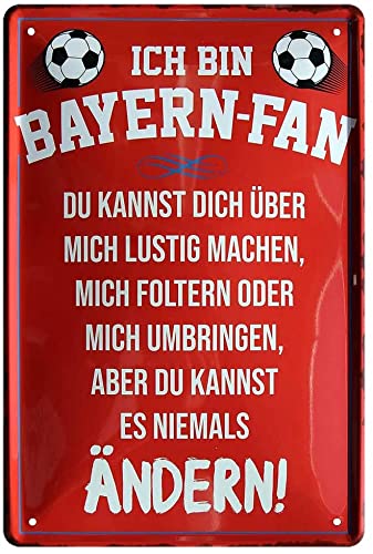 Blechschild-Bayern-rot-20x30cm