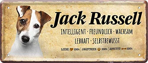 Schiefertafel Mit Jack Russell Motiv & Spruch – Dekoratives Schild Für Garten, Haus Oder Als Geschenk