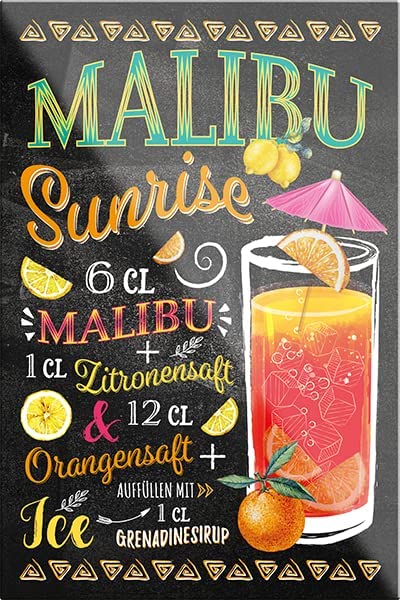 Malubu-Sunrise-Magnet9x6cm-Cocktail