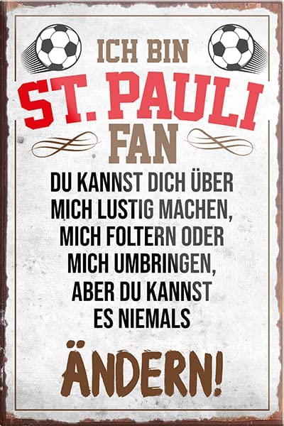 St.Pauli-Fan-Magnet9x6cm-Fussball