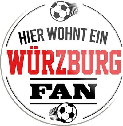 Wuerzburg-Fan-Magnet8x8cm-Fussball