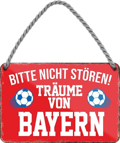 Targa In Metallo Hier Wohnt - Dortmund: Idea Regalo Uomo, 28x12 Cm, Design Tedesco
