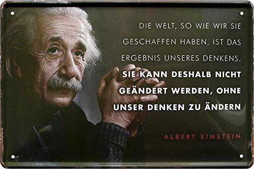 Schatzmix Blechschild Spruch Glücklich Sein. Metallschild