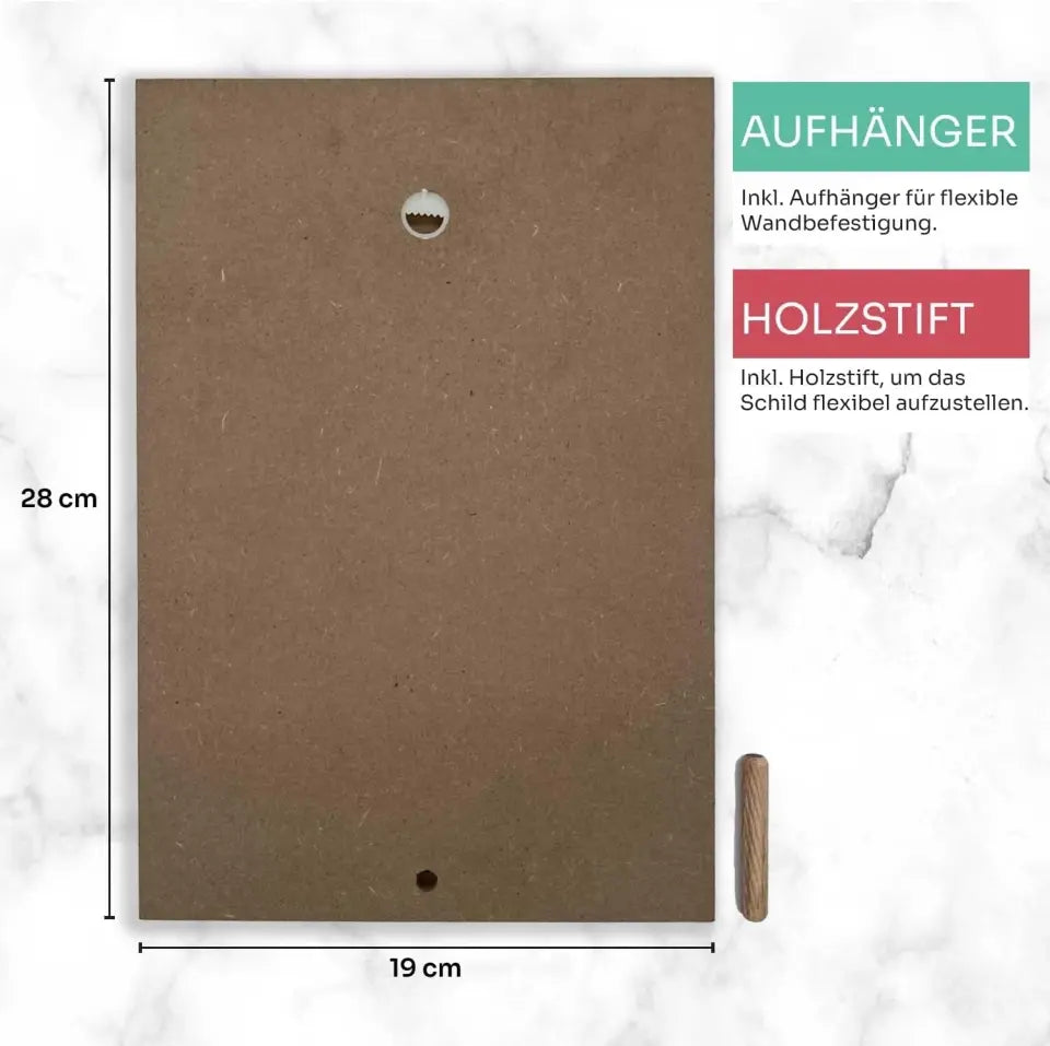 schilderkreis24 - Personalisiertes Holzschild mit anpassbarem Design für die beste Freundin - Einzigartige Geschenkidee für besondere Anlässe, Wand- oder Tischdeko