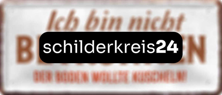 schilderkreis24 Blechschild 28x12 cm - "Ich bin nicht betrunken, der Boden wollte kuscheln!" – witzige Wanddeko und Geschenkidee für Partyfreunde