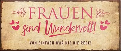 schilderkreis24 – Magnet Lustiger Spruch “Frauen sind Wundervoll!“ Deko Geschenkidee Mann Frau 9,3x4cm