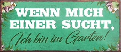 schilderkreis24 – Magnet Lustiger Spruch “Ich Bin im Garten!“ Deko Geschenkidee Mann Frau 9,3x4cm