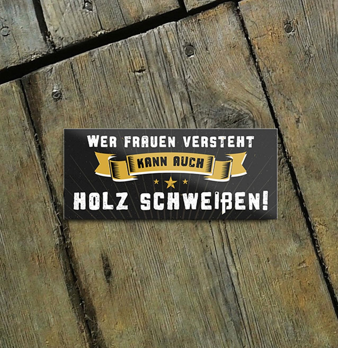 schilderkreis24 – Magnet Lustiger Spruch “Wer Frauen versteht..“ Deko Geschenkidee Mann 9,3x4cm