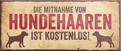 schilderkreis24 – Magnet Lustiger Spruch “Die mitnahme von Hundehaaren..“ Deko Geschenkidee Mann Frau 9,3x4cm