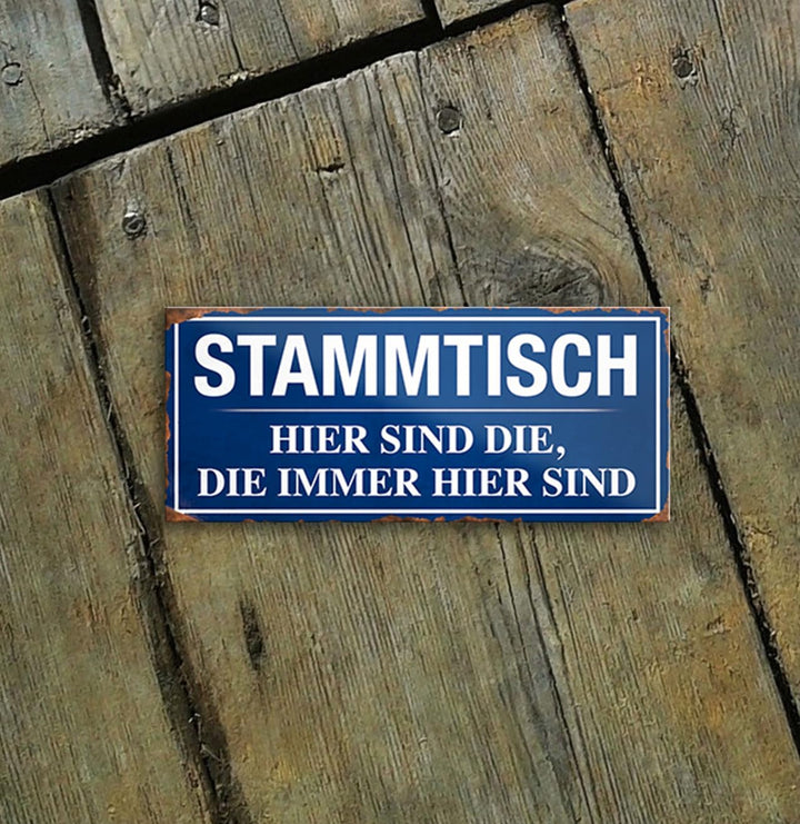 schilderkreis24 – Magnet Lustiger Spruch “Stammtisch“ Deko Geschenkidee Mann Frau 9,3x4cm