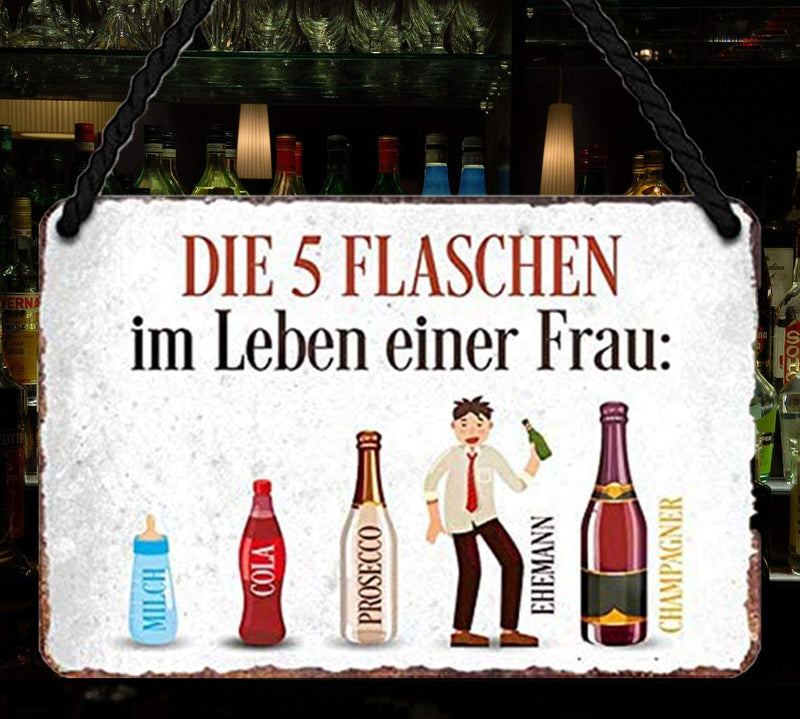 5-flaschen-frau-deko