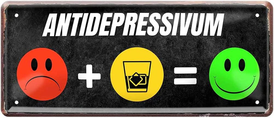 ANTIDEPRESSIVUM_blechschild_28x12cm