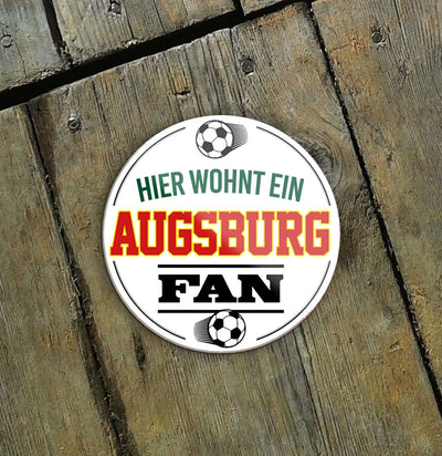 Augsburg-Fan-Magnet8x8cm-Fussball-holz