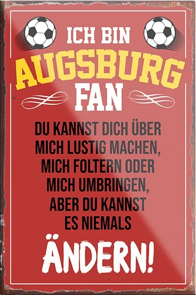 Augsburg-Magnet9x6cm-Fussball
