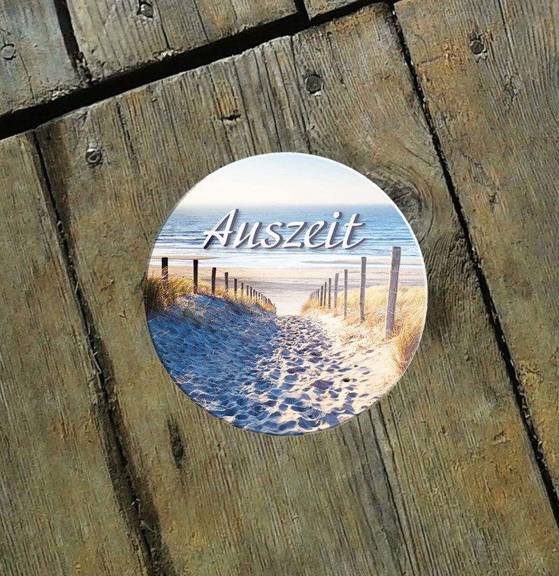 Auszeit-Magnet8x8cm-Nordsee-holz