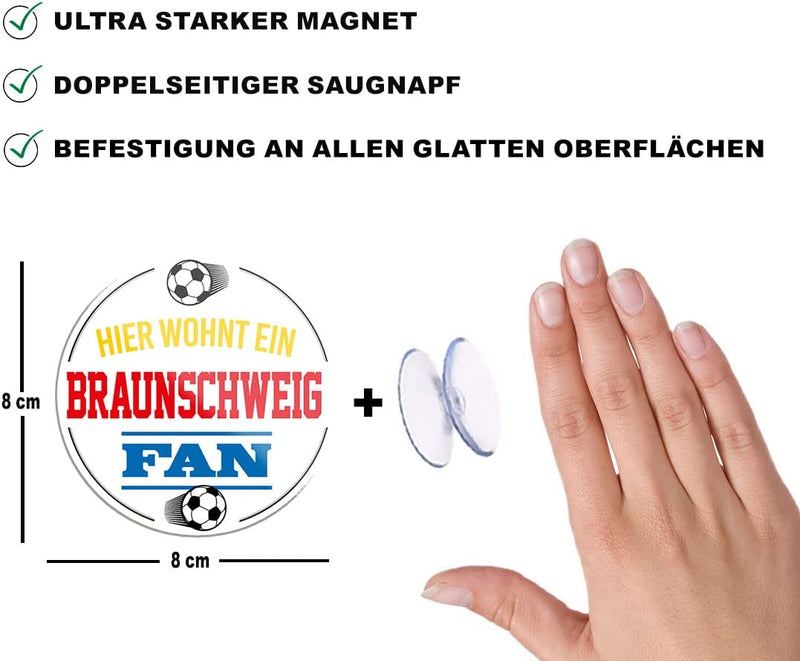 Braunschweig-Fan-Magnet8x8cm-Fussball-beschreibung