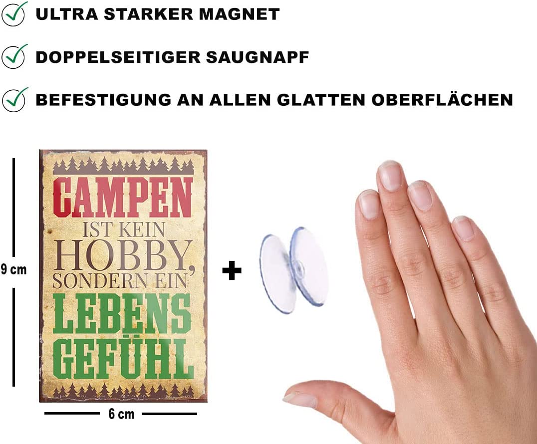 Campen-ist-kein-Hobby-Lebensgefuehl-Magnet9x6cm-Camping-beschreibung