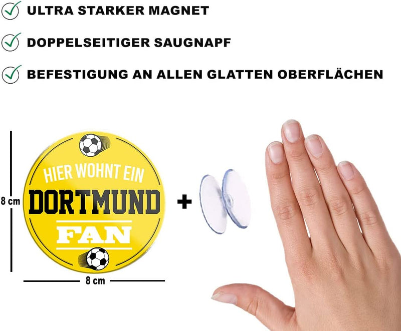 Dortmund-Fan-Magnet8x8cm-Fussball-beschreibung