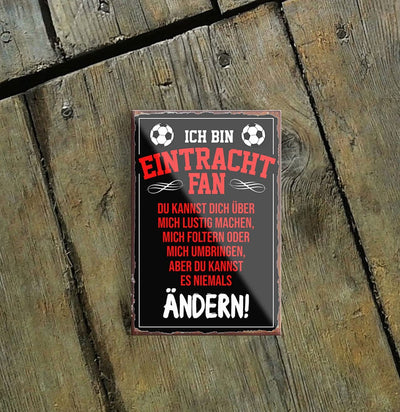 "Eintracht Fan" Magnet Fußball Sport Verein Deko Kühlschrankmagnet 9x6 cm