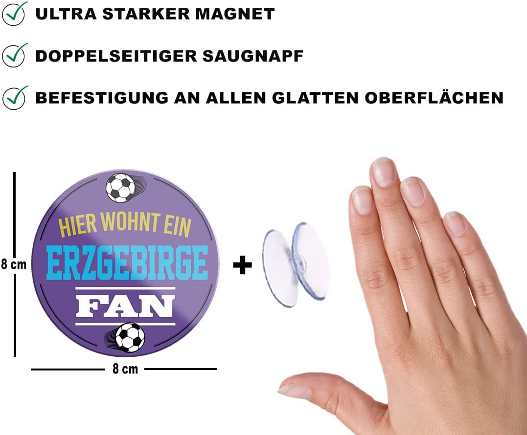 Erzgebirge-Fan-Magnet8x8cm-Fussball-beschreibung