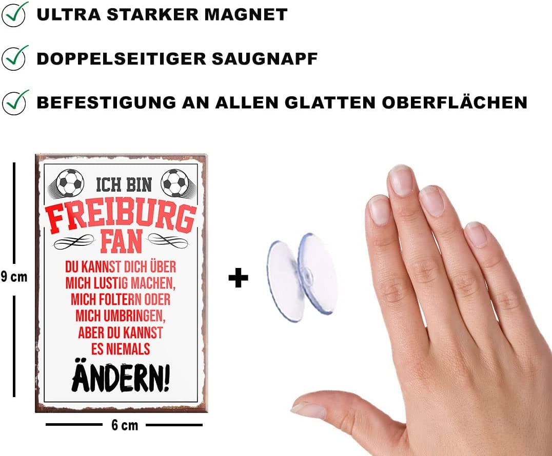 Freiburg-Fan-Magnet9x6cm-Fussball-beschreibung