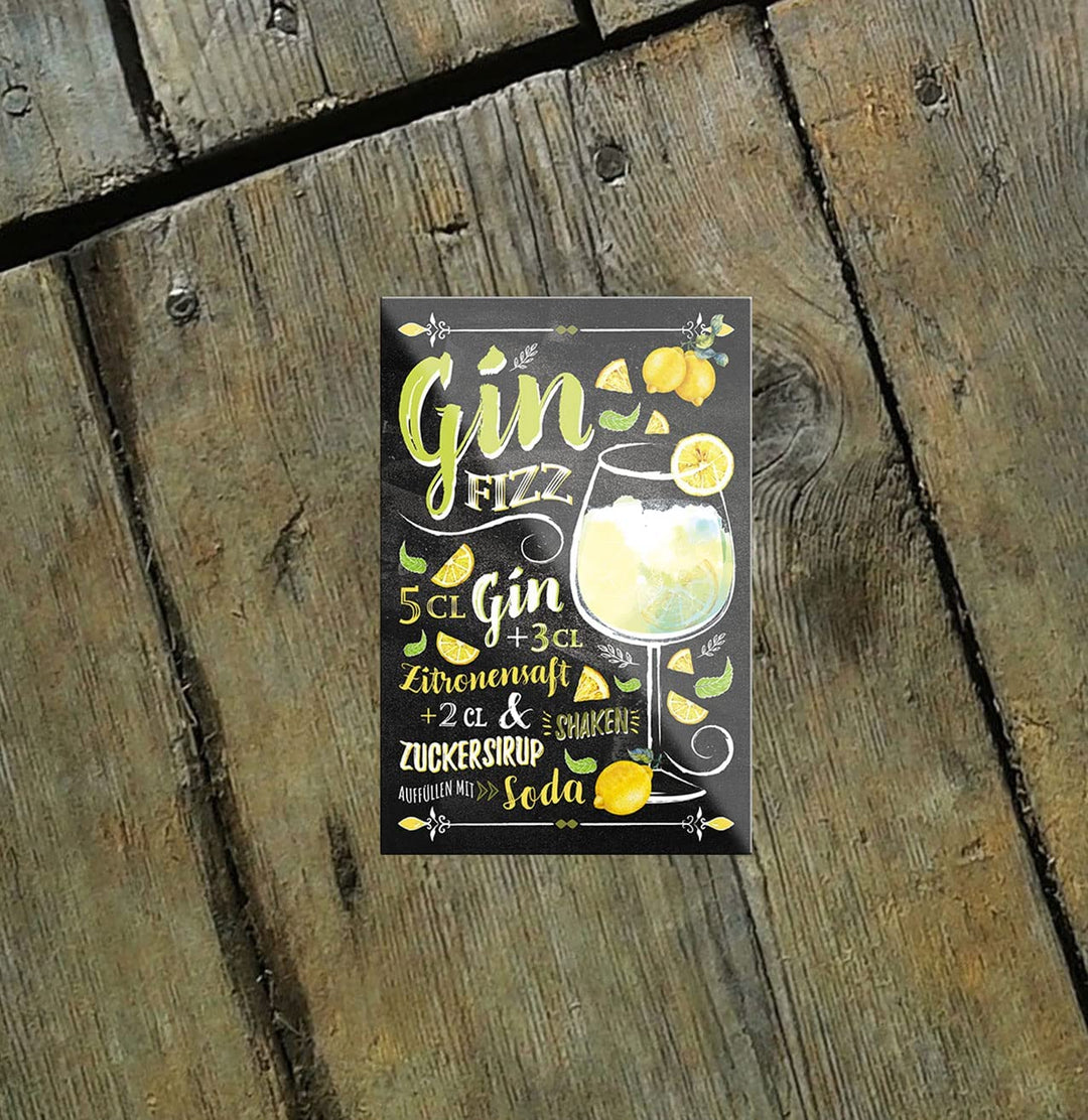 Gin-Fizz-Magnet9x6cm-Cocktail-holz