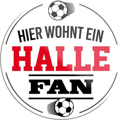 Halle-FanMagnet8x8cm-Fussball