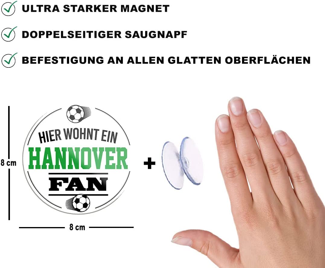Hannover-Fan-Magnet8x8cm-Fussball-beschreibung