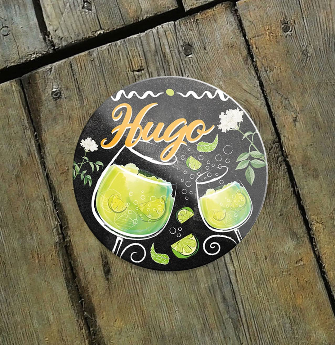 Hugo-Magnet8x8cm-Cocktail-holz