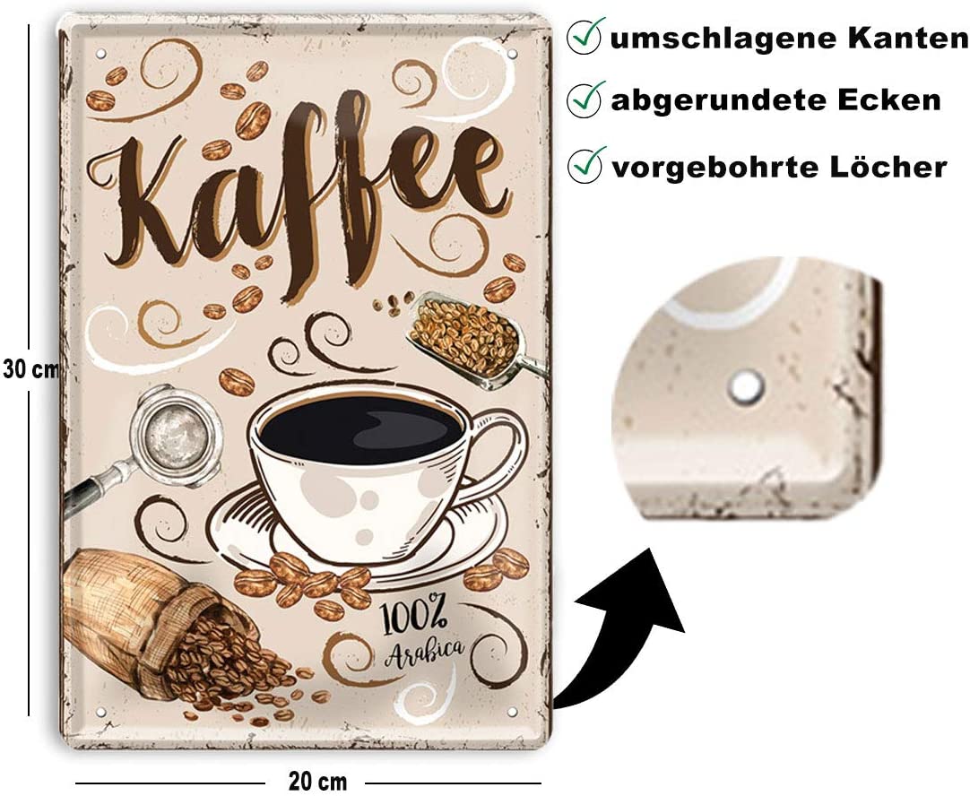 Kaffee_blechschild_20x30cm_beschriebung