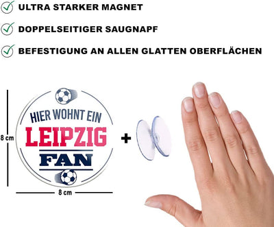 Leipzig-Fan-Magnet8x8cm-Fussball-beschreibung
