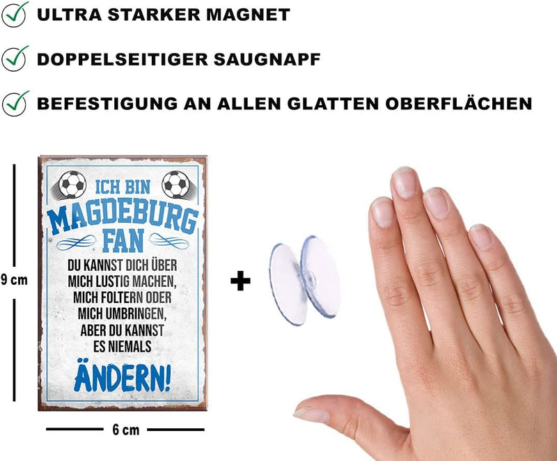 Magdeburg-Fan-Magnet9x6cm-Fussball-beschreibung