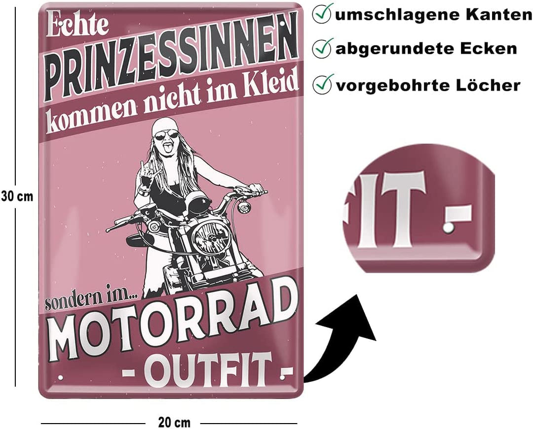 Motorrad_blechschild_20x30cm_beschreibung