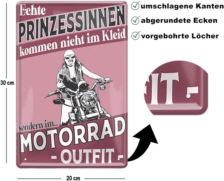 Motorrad_blechschild_20x30cm_beschreibung