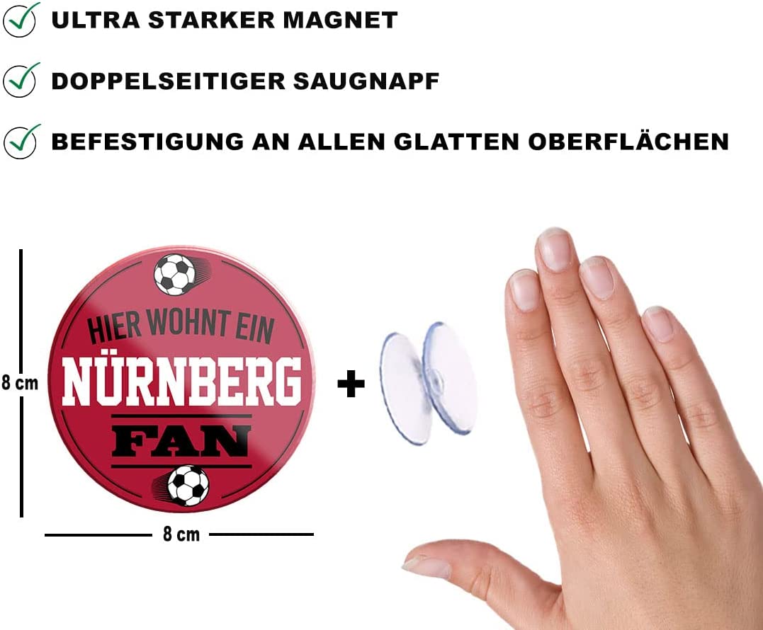 Nuernberg-Fan-Magnet8x8cm-Fussball-beschreibung