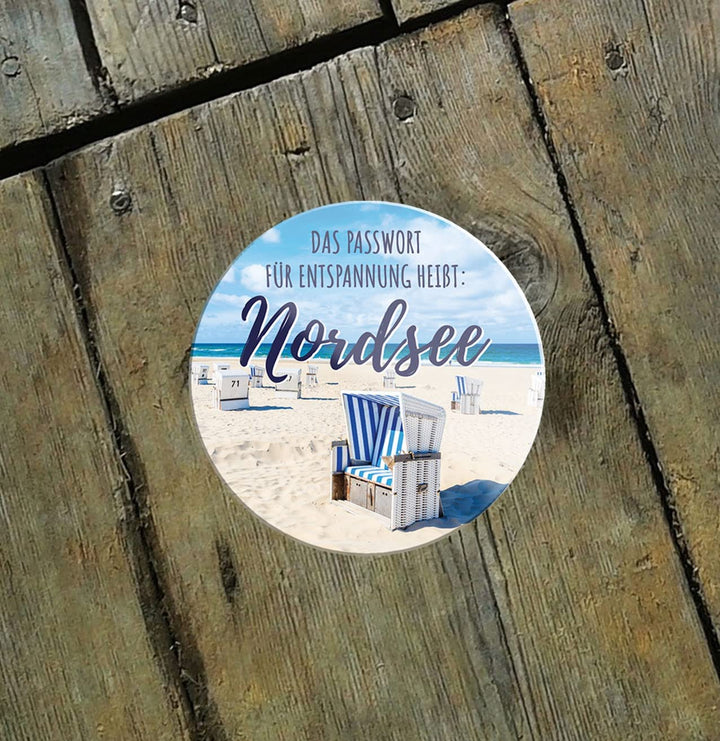 Passwort-Entspannung-Nordsee-Magnet8x8cm-Nordsee-holz