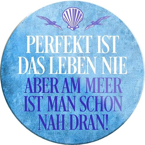 Perfekt-ist-das-Leben-nie-Magnet8x8cm-Nordsee