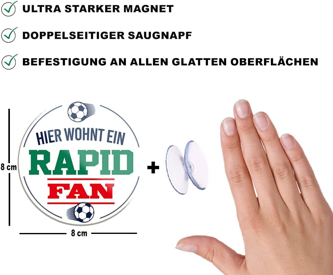 Rapid-Fan-Magnet8x8cm-Fussball-beschreibung