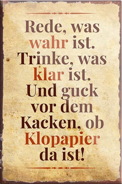 Rede-was-Wahr-ist-Magnet9x6cm-Toilette