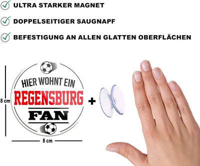 Regensburg-Fan-Magnet8x8cm-Fussball-beschreibung