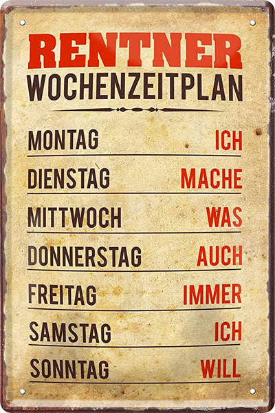 Rentner_wochenzeitplan