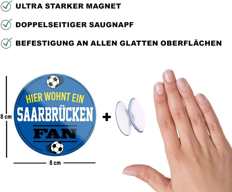 Saarbruecken-Fan-Magnet8x8cm-Fussball-beschreibung
