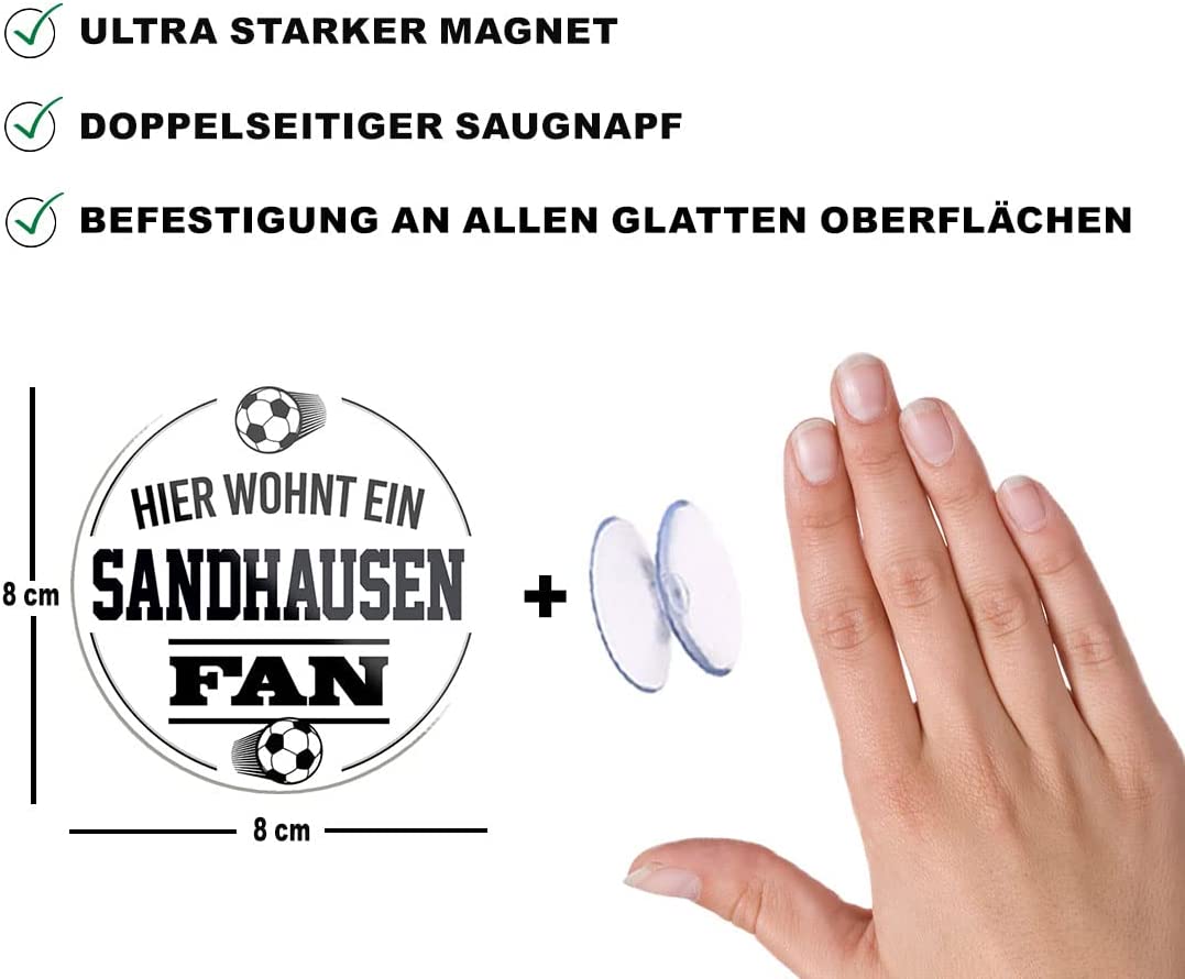 Sandhausen-Fan-Magnet8x8cm-Fussball-beschreibung