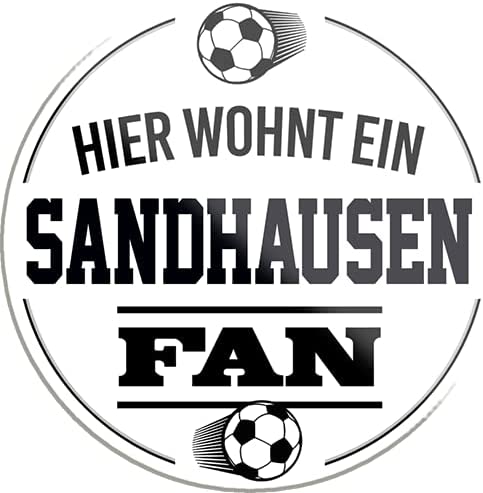 Sandhausen-Fan-Magnet8x8cm-Fussball