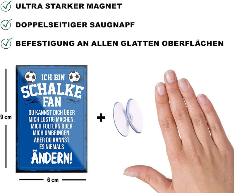 Schalke-Fan-Magnet9x6cm-Fussball-beschreibung