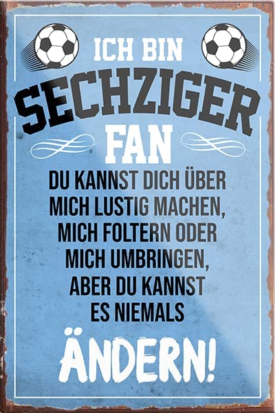 Sechziger-Magnet9x6cm-Fussball