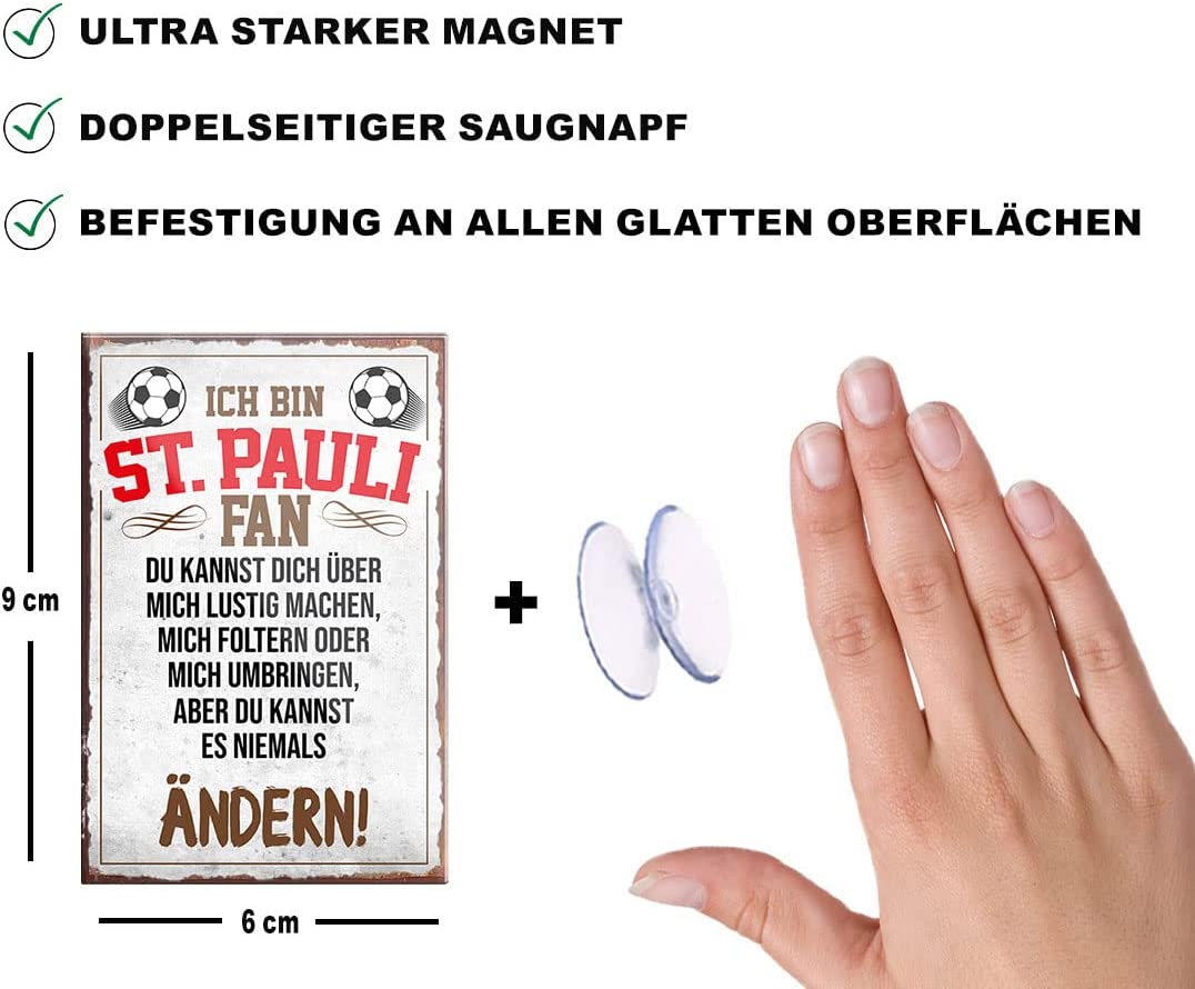 St.Pauli-Fan-Magnet9x6cm-Fussball-beschreibung