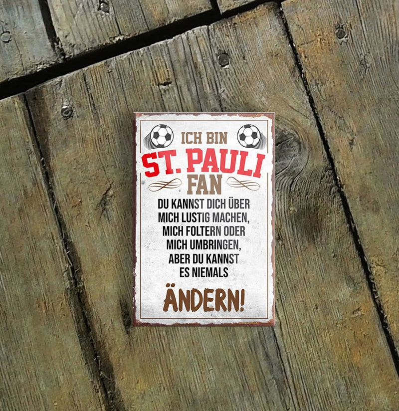 St.Pauli-Fan-Magnet9x6cm-Fussball-holz
