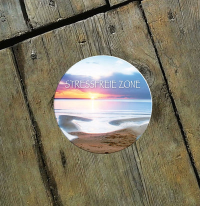 Stressfreie-Zone-Magnet8x8cm-Nordsee-holz