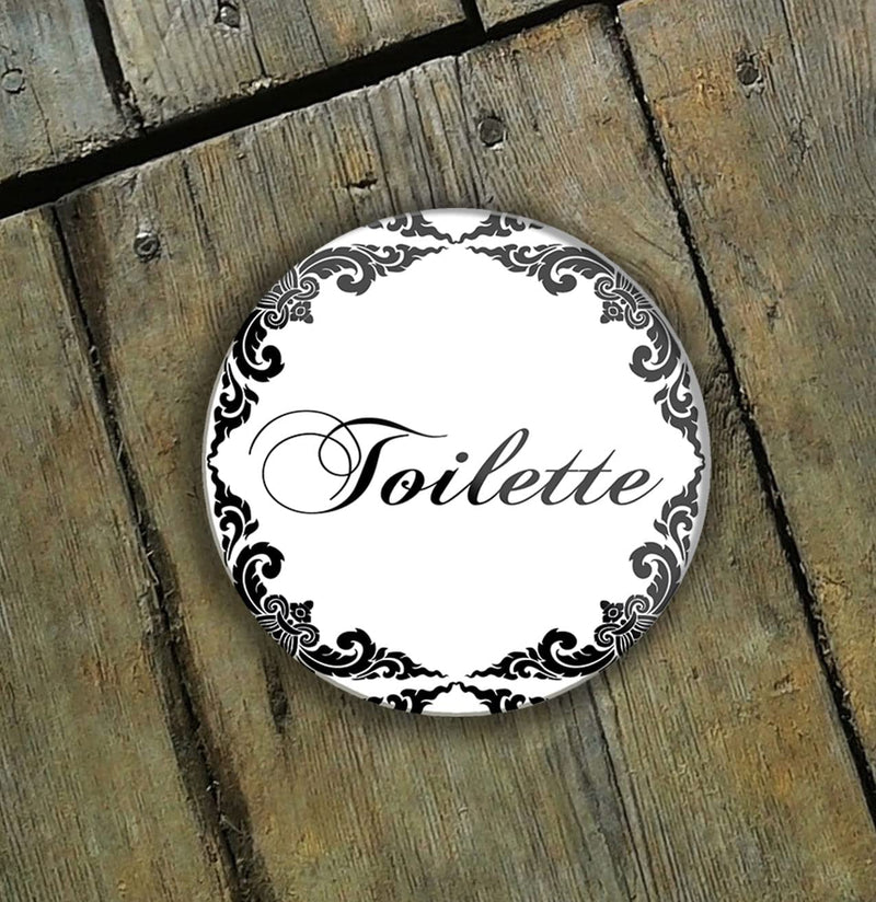 Toilette-Magnet8x8cm-holz